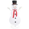 Decorative Christmas Snowman Figure LED Luxury Fabric 70.9"