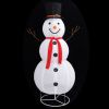 Decorative Christmas Snowman Figure LED Luxury Fabric 70.9"