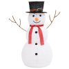 Decorative Christmas Snowman Figure with LED Luxury Fabric 35.4"