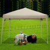 3 x 3m Two Doors & Two Windows Practical Waterproof Right-Angle Folding Tent Khaki