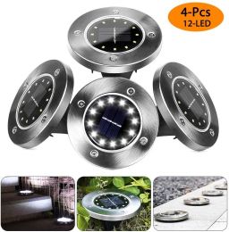 8LED Waterproof Solar Powered Garden Lights (Specification classification: 4pcs 12LED warm light)