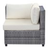 7 Piece Rattan Sectional Seating Group with Cushions, Outdoor Ratten Sofa NEW!