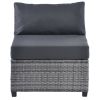 7 Piece Rattan Sectional Seating Group with Cushions, Outdoor Ratten Sofa NEW!