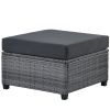 7 Piece Rattan Sectional Seating Group with Cushions, Outdoor Ratten Sofa NEW!