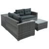 Outdoor Furniture Sofa Set with Large Storage Box