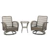 3pcs Outdoor Furniture Modern Wicker set