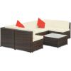 Patio Furniture Set PE Rattan Sectional Garden Furniture Corner Sofa Set (7 Pieces)