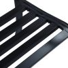 Garden Bench 49.2" Black Steel