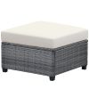 7 Piece Rattan Sectional Seating Group with Cushions, Outdoor Ratten Sofa NEW!