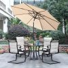9 Ft Outdoor Patio Tilt Market Enhanced Aluminum Umbrella 8 Ribs, 7 Colors / Patterns Available