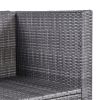7 Piece Rattan Sectional Seating Group with Cushions, Outdoor Ratten Sofa NEW!