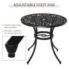 Business Occasions 33" Round Patio Cast Aluminium Bistro Table