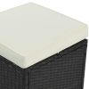 Large Outdoor Wicker Sofa Set, PE Rattan, Movable Cushion, Sectional Lounger Sofa, For Backyard, Porch, Pool, Beige